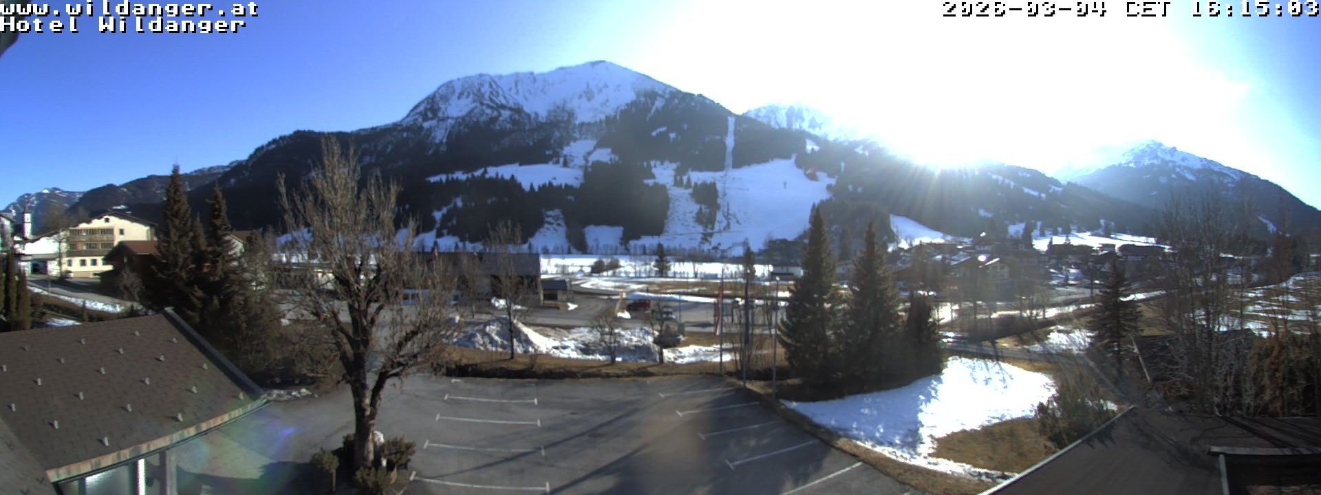 Archiv Foto Webcam Hotel Wildanger - Zöblen