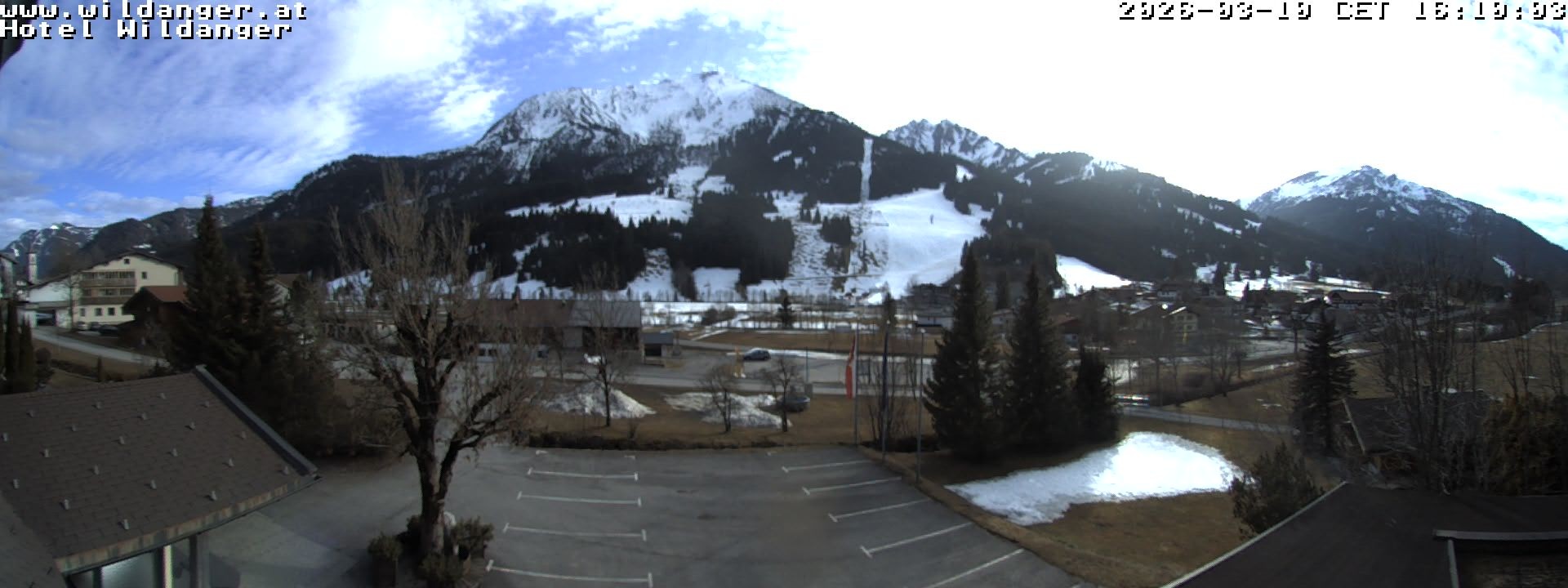 Archiv Foto Webcam Hotel Wildanger - Zöblen