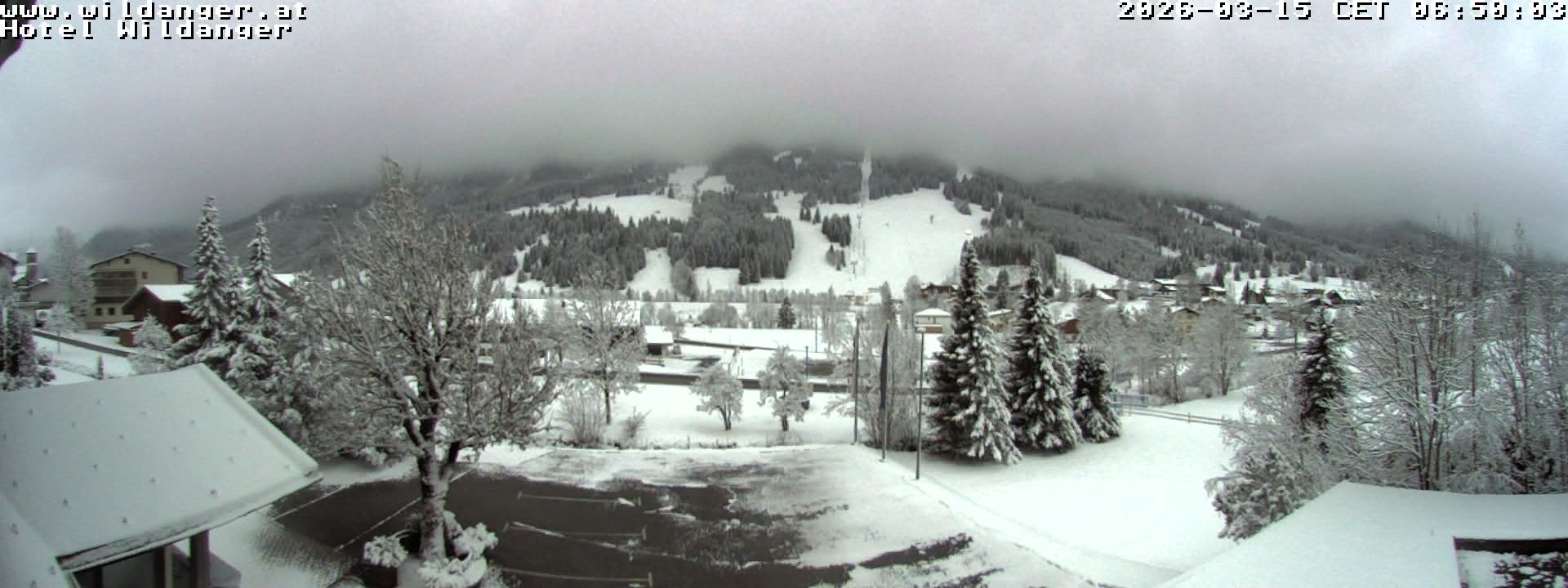 Archiv Foto Webcam Hotel Wildanger - Zöblen