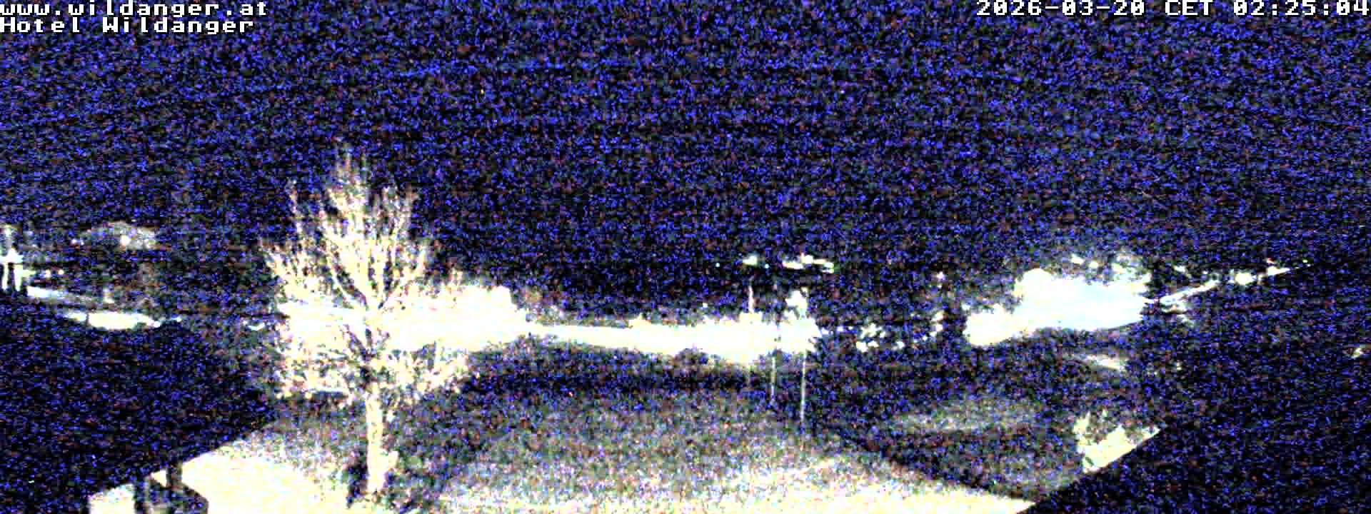 Archived image Webcam Hotel Wildanger - Zöblen