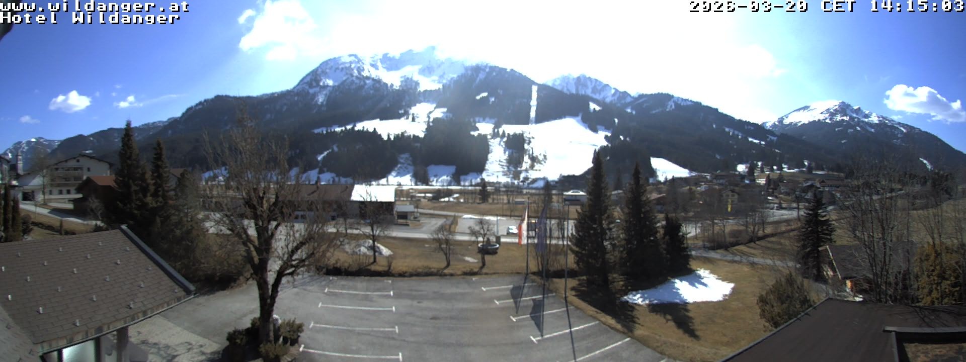 Archiv Foto Webcam Hotel Wildanger - Zöblen