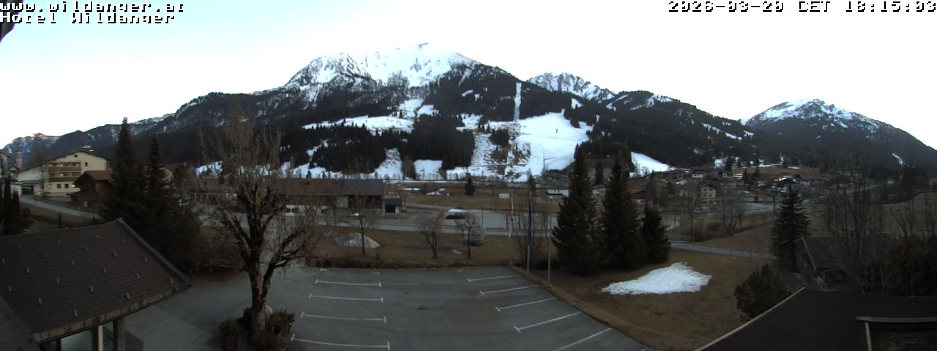 Archiv Foto Webcam Hotel Wildanger - Zöblen