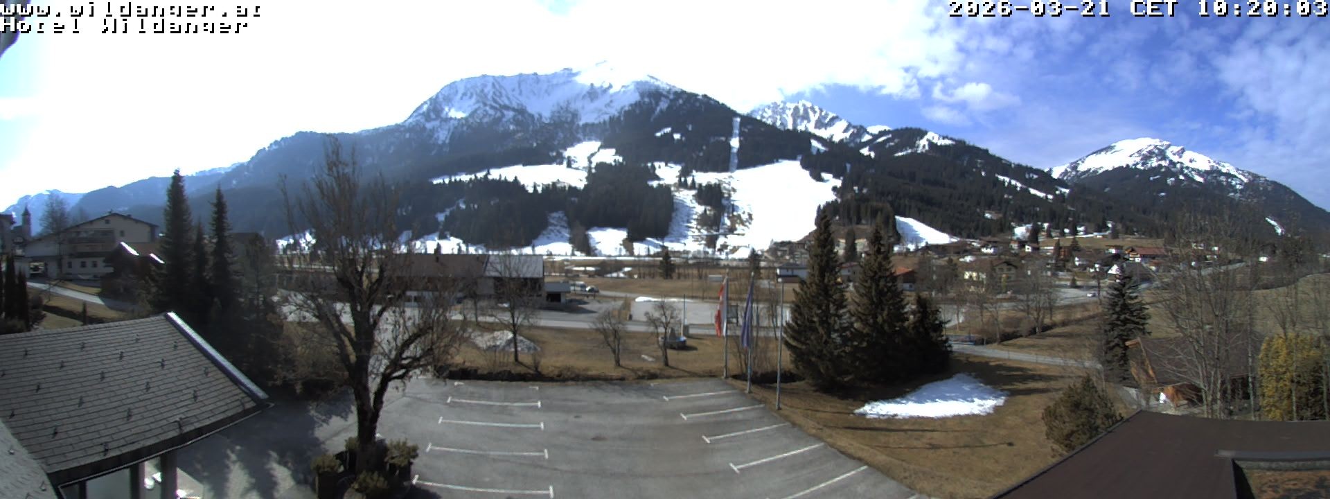 Archiv Foto Webcam Hotel Wildanger - Zöblen