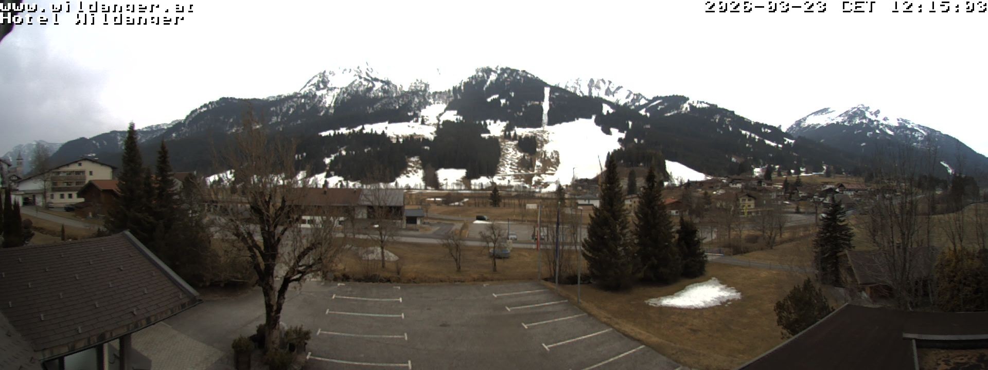 Archiv Foto Webcam Hotel Wildanger - Zöblen