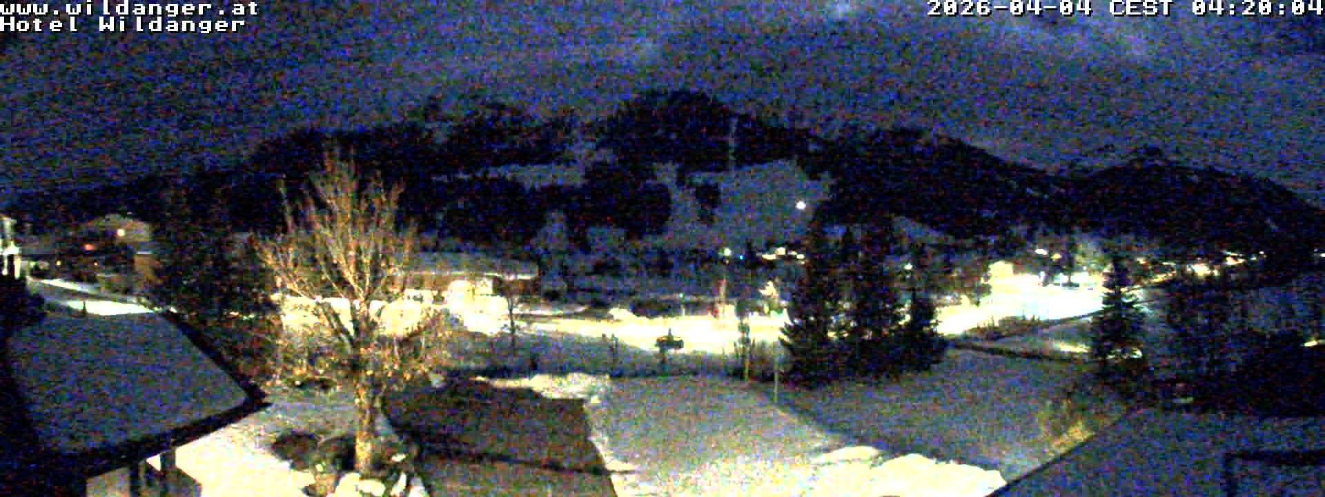 Archived image Webcam Hotel Wildanger - Zöblen
