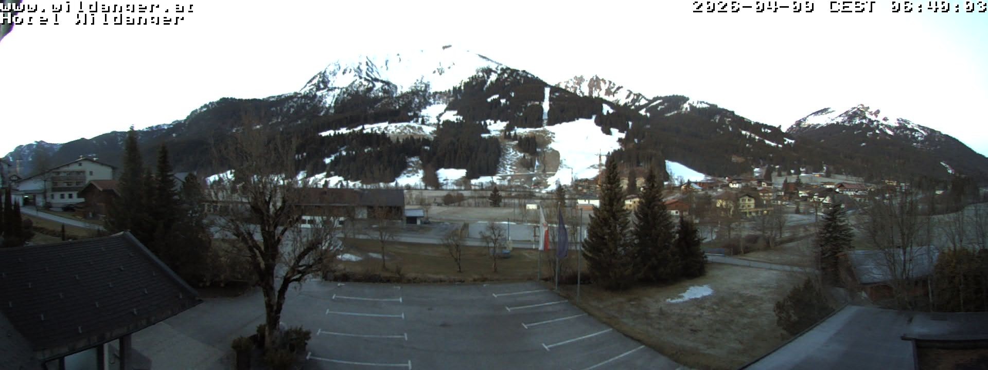 Archiv Foto Webcam Hotel Wildanger - Zöblen
