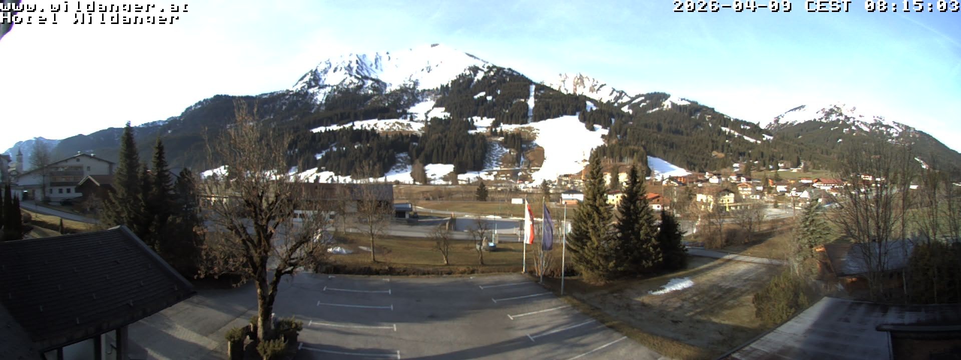 Archiv Foto Webcam Hotel Wildanger - Zöblen