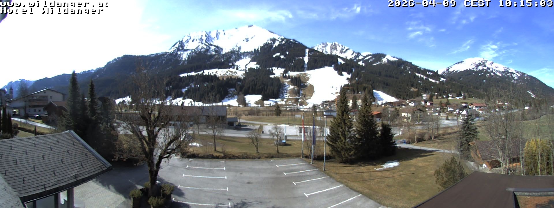 Archiv Foto Webcam Hotel Wildanger - Zöblen
