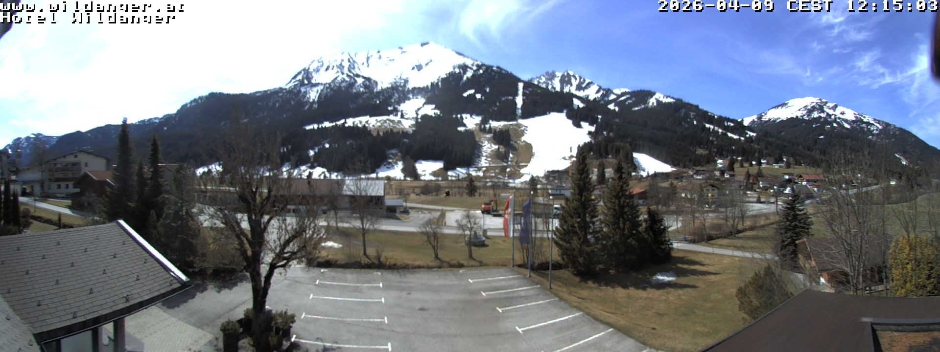 Archiv Foto Webcam Hotel Wildanger - Zöblen