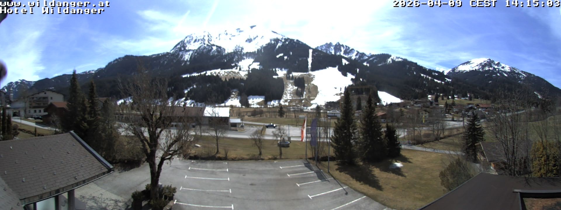 Archiv Foto Webcam Hotel Wildanger - Zöblen