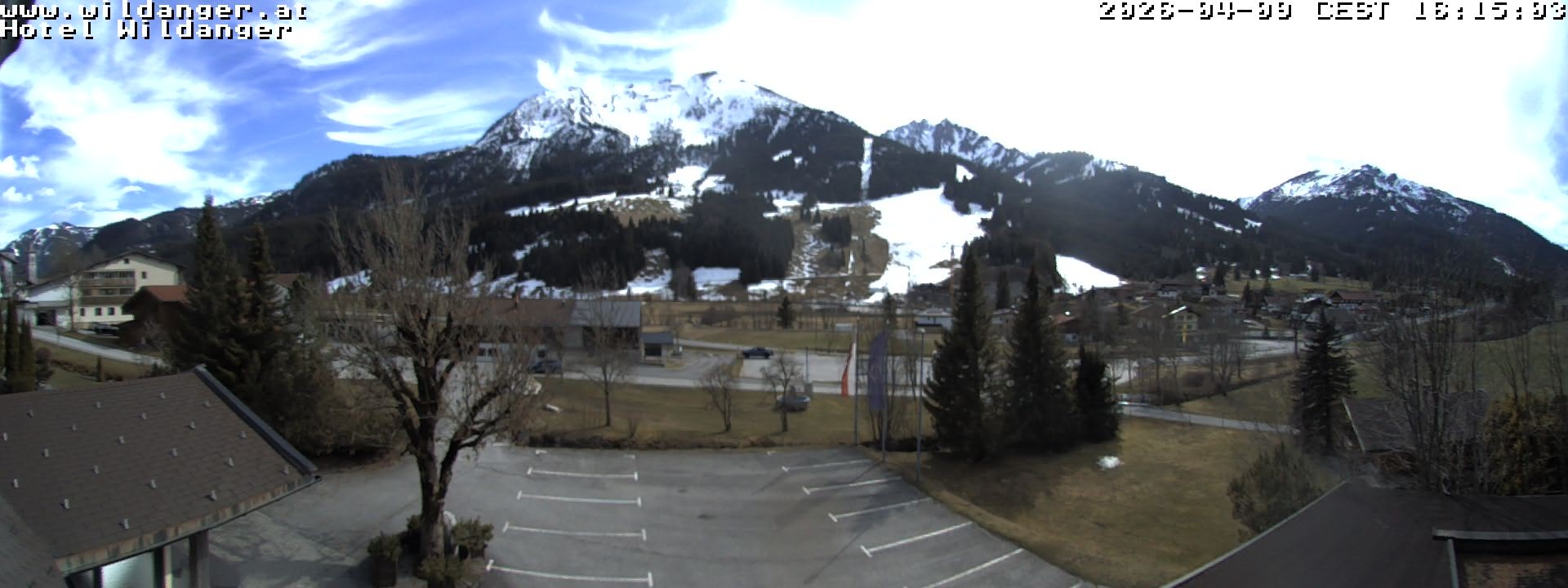 Archiv Foto Webcam Hotel Wildanger - Zöblen