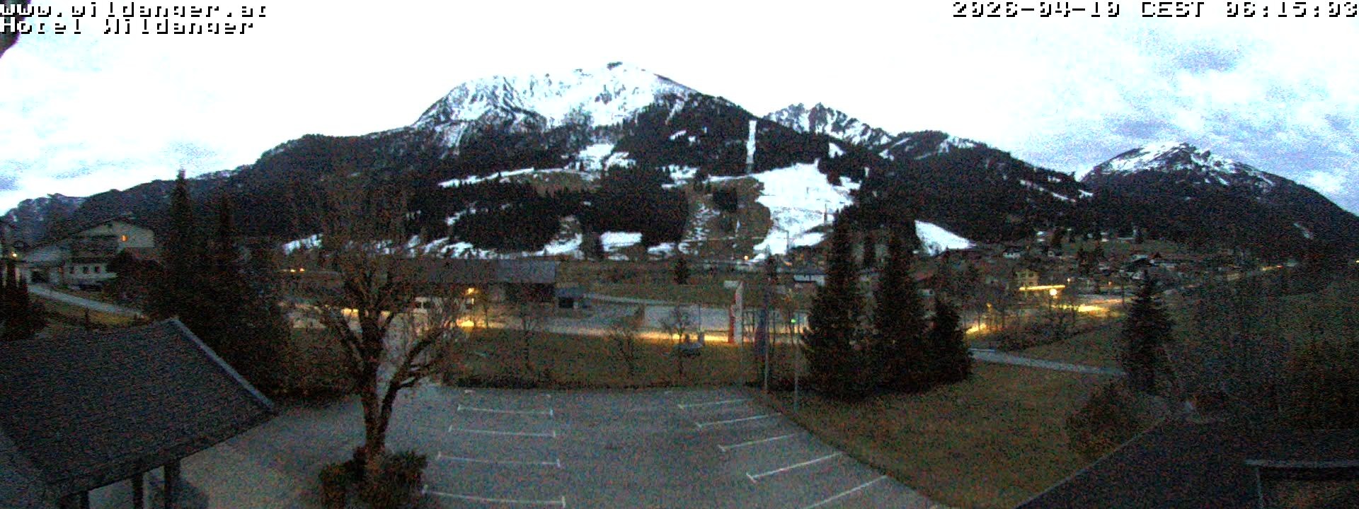 Archiv Foto Webcam Hotel Wildanger - Zöblen