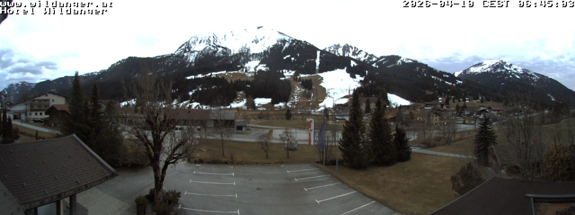 Archiv Foto Webcam Hotel Wildanger - Zöblen