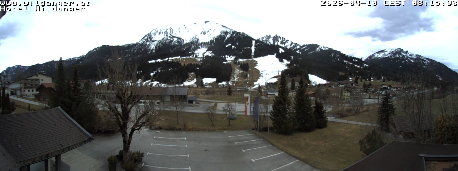 Archiv Foto Webcam Hotel Wildanger - Zöblen