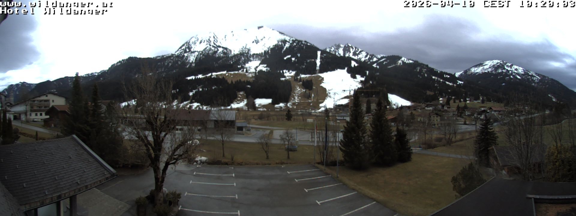 Archiv Foto Webcam Hotel Wildanger - Zöblen