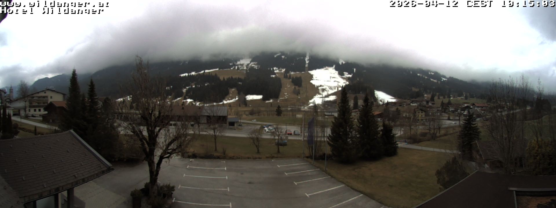 Archiv Foto Webcam Hotel Wildanger - Zöblen