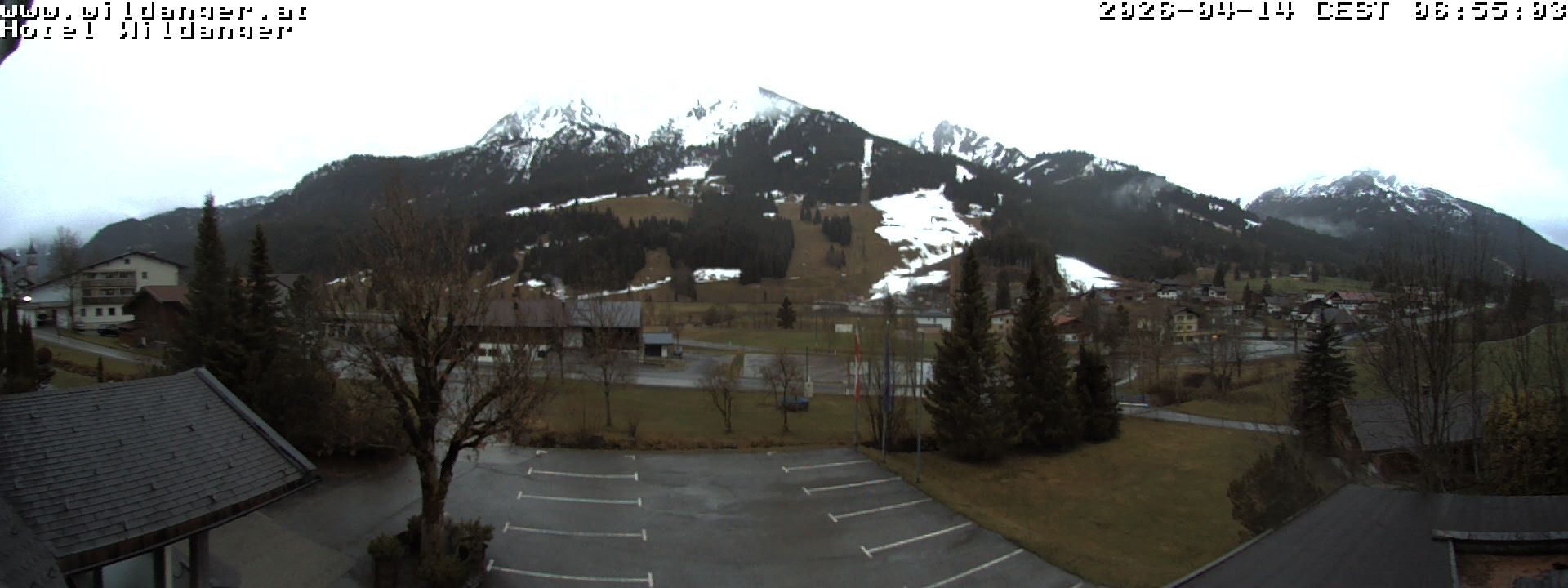 Archiv Foto Webcam Hotel Wildanger - Zöblen