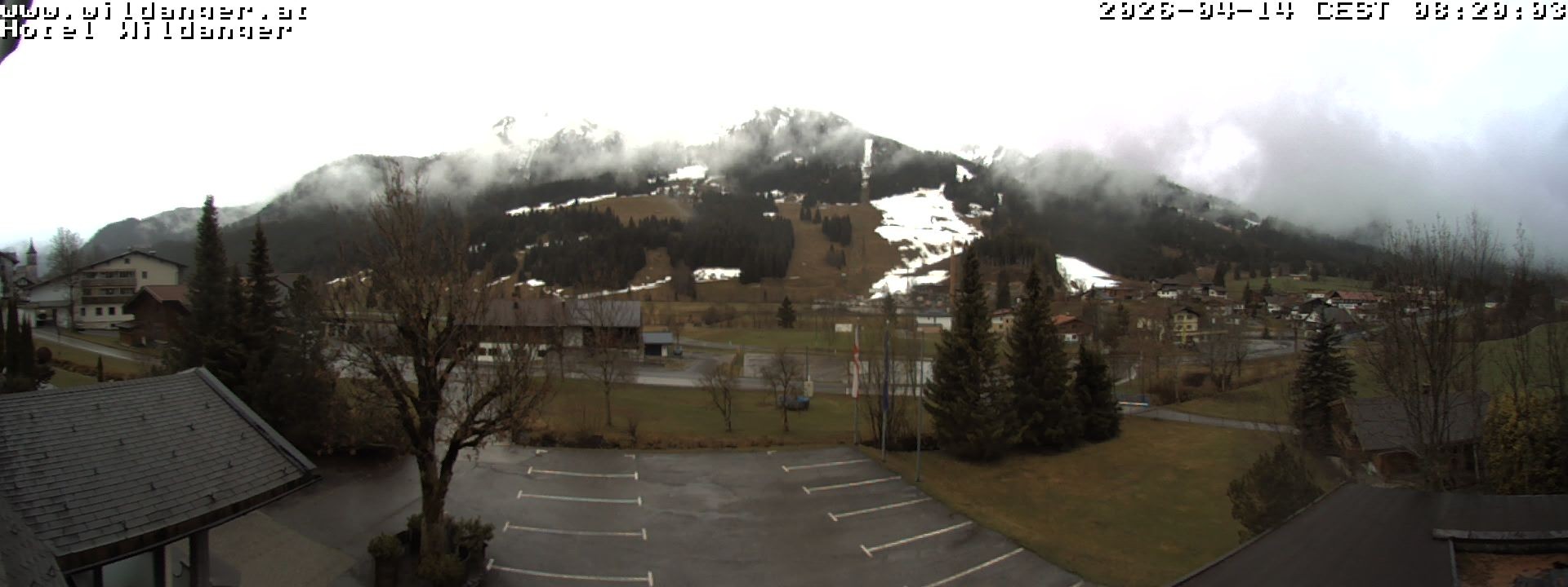 Archiv Foto Webcam Hotel Wildanger - Zöblen