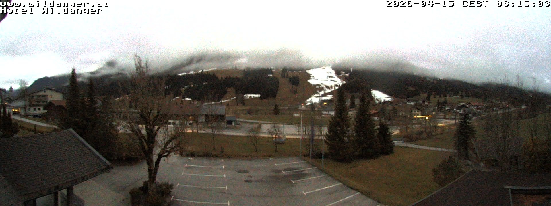 Archived image Webcam Hotel Wildanger - Zöblen