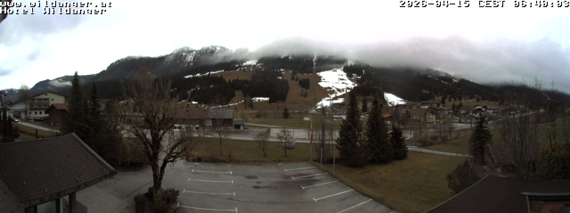 Archived image Webcam Hotel Wildanger - Zöblen