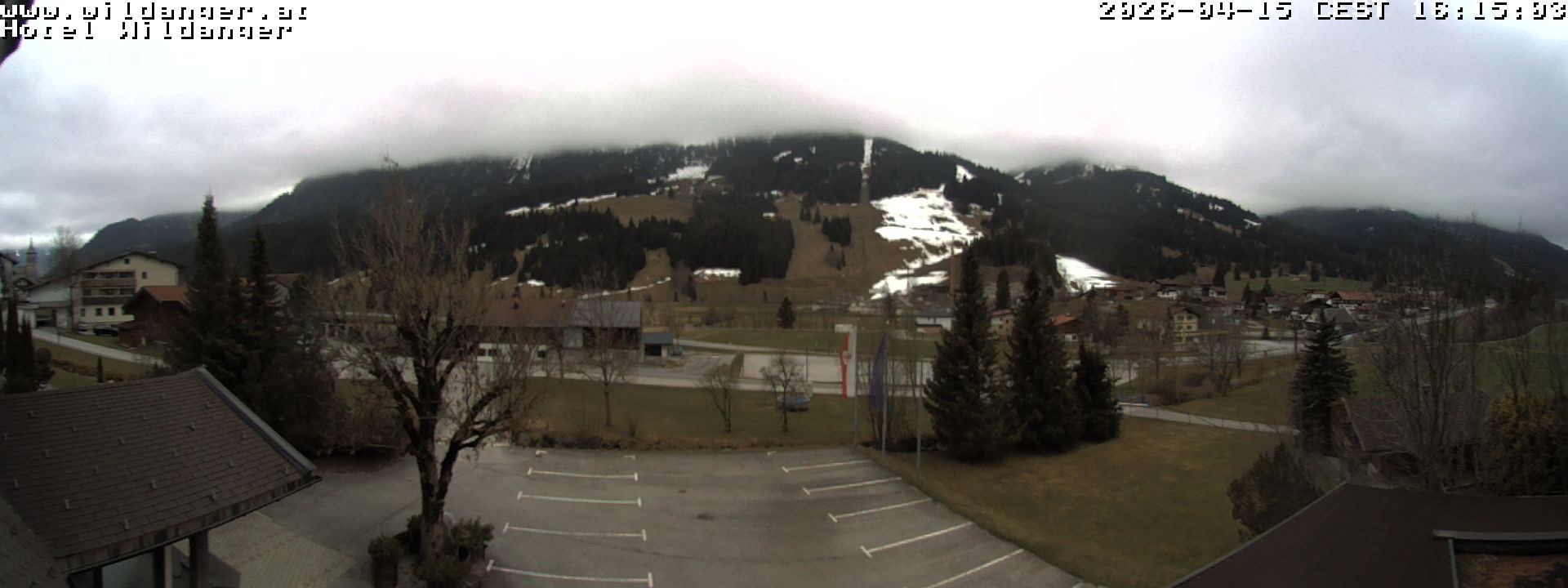 Archived image Webcam Hotel Wildanger - Zöblen