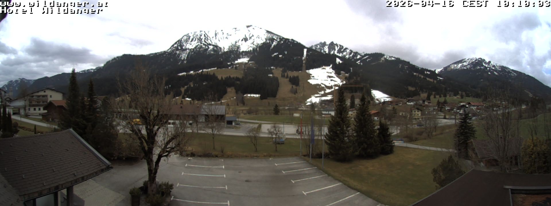 Archiv Foto Webcam Hotel Wildanger - Zöblen