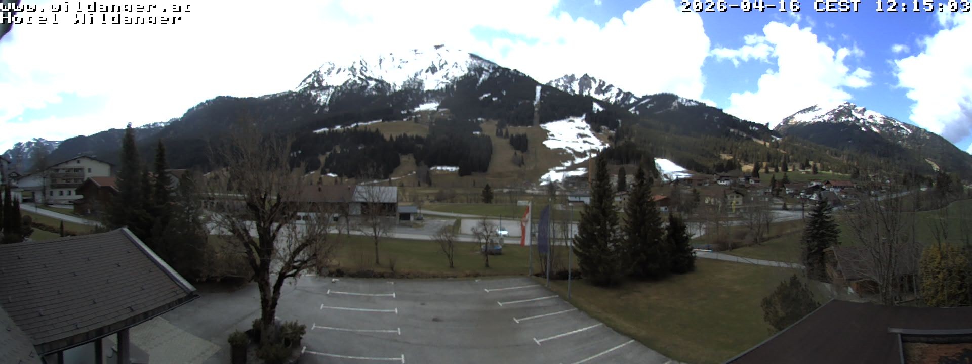 Archiv Foto Webcam Hotel Wildanger - Zöblen
