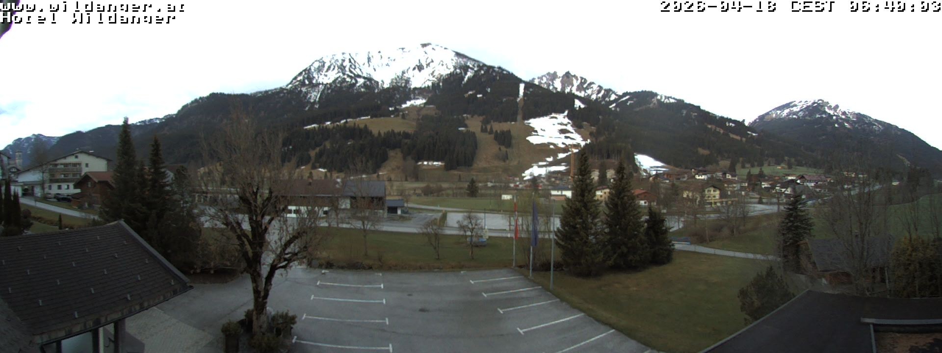 Archiv Foto Webcam Hotel Wildanger - Zöblen