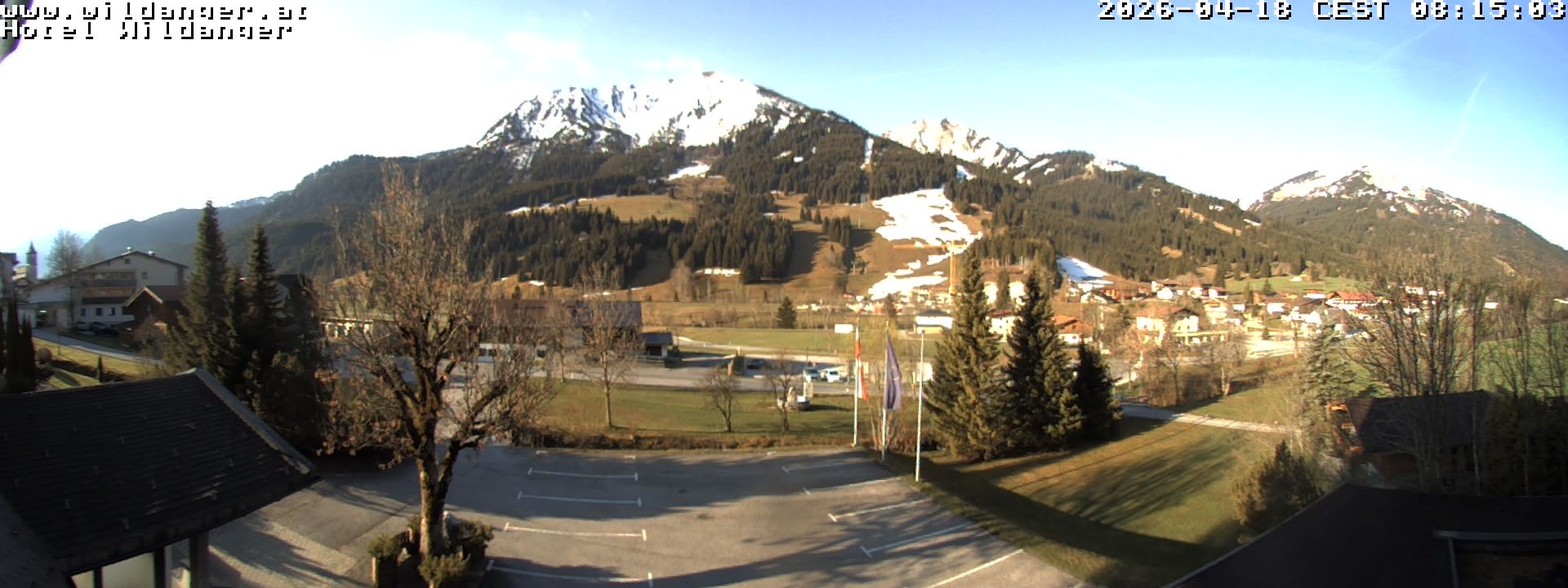 Archiv Foto Webcam Hotel Wildanger - Zöblen