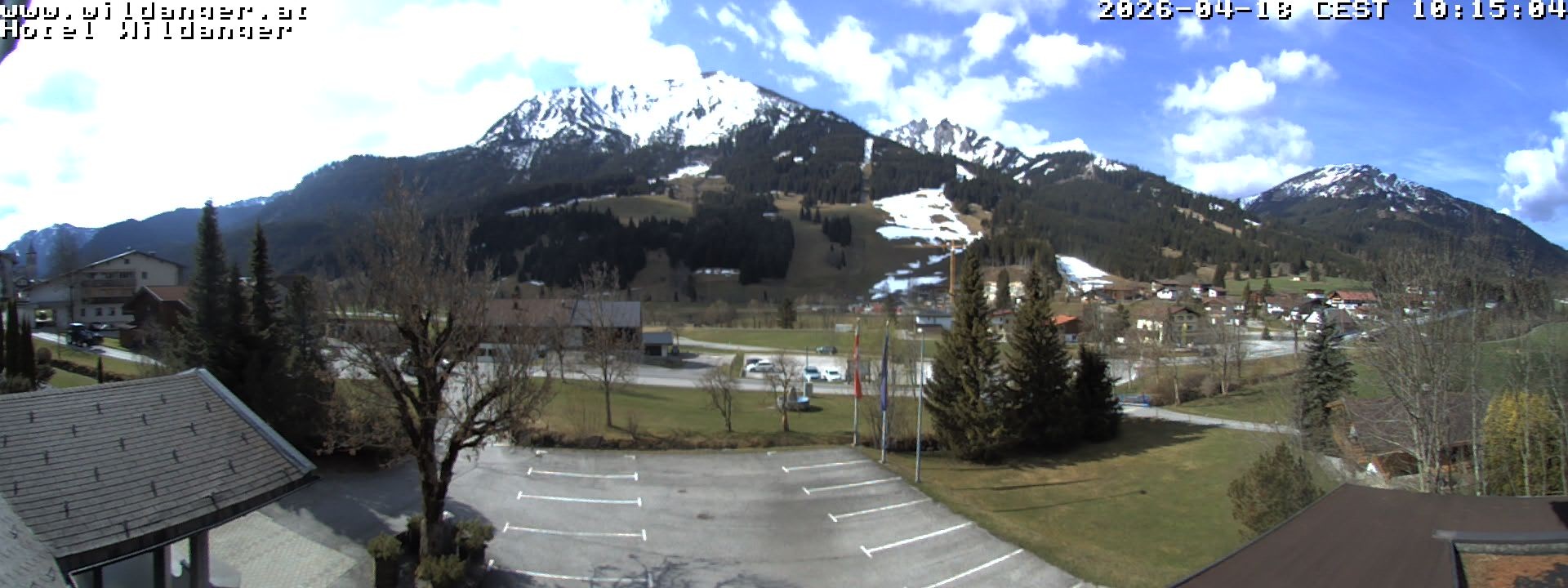 Archiv Foto Webcam Hotel Wildanger - Zöblen