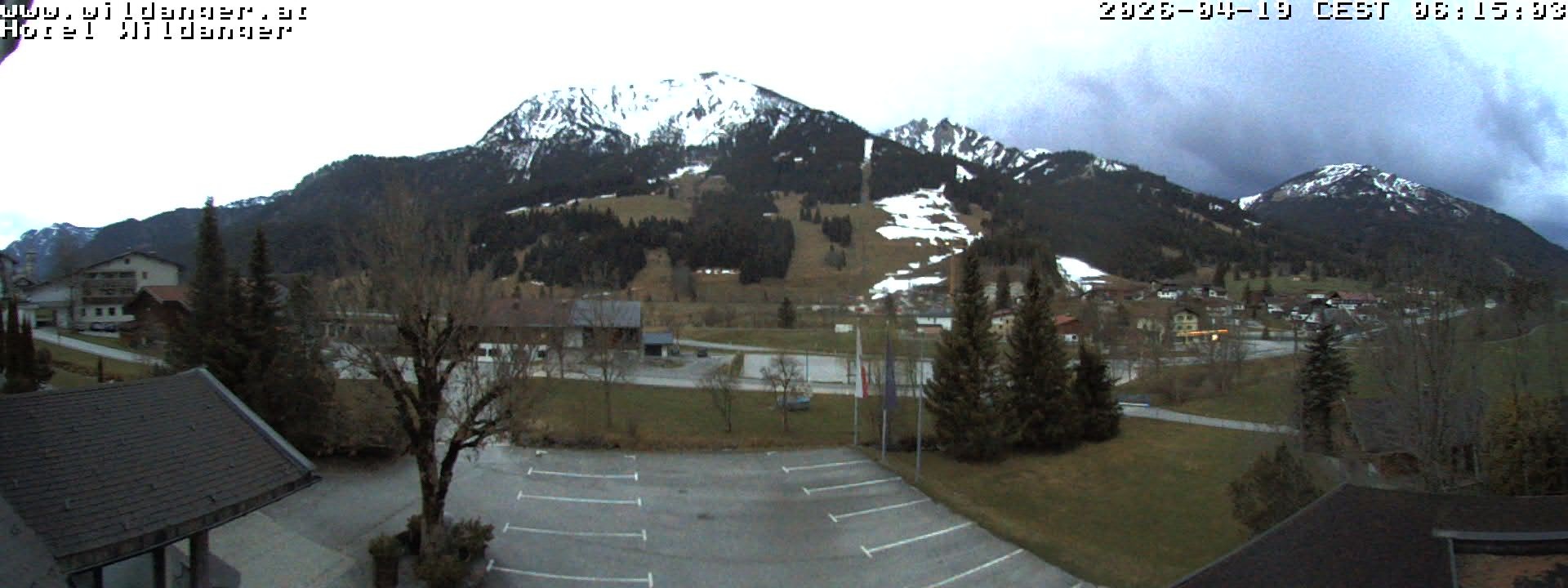 Archiv Foto Webcam Hotel Wildanger - Zöblen