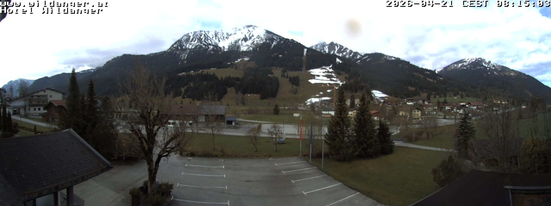 Archiv Foto Webcam Hotel Wildanger - Zöblen