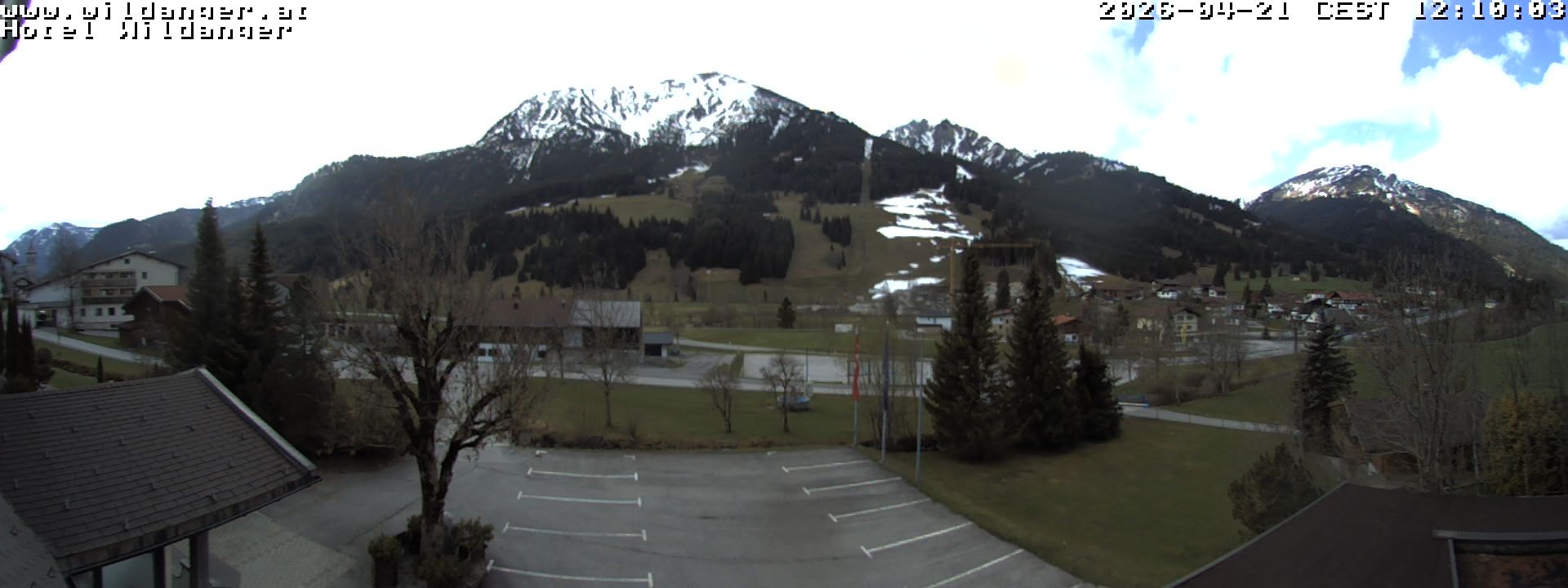 Archiv Foto Webcam Hotel Wildanger - Zöblen