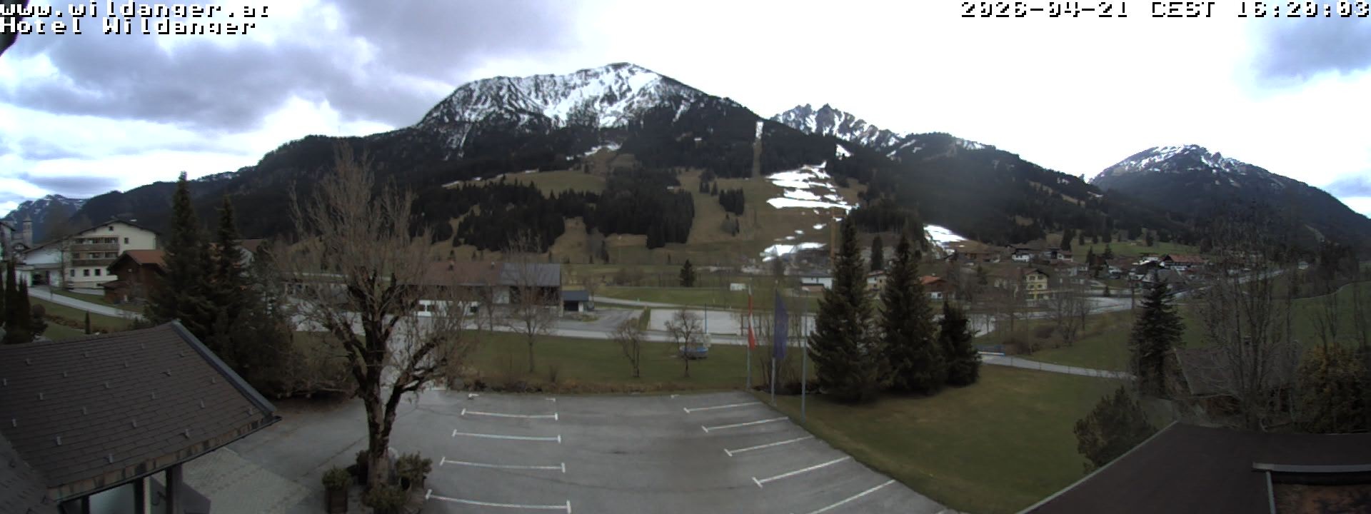 Archiv Foto Webcam Hotel Wildanger - Zöblen