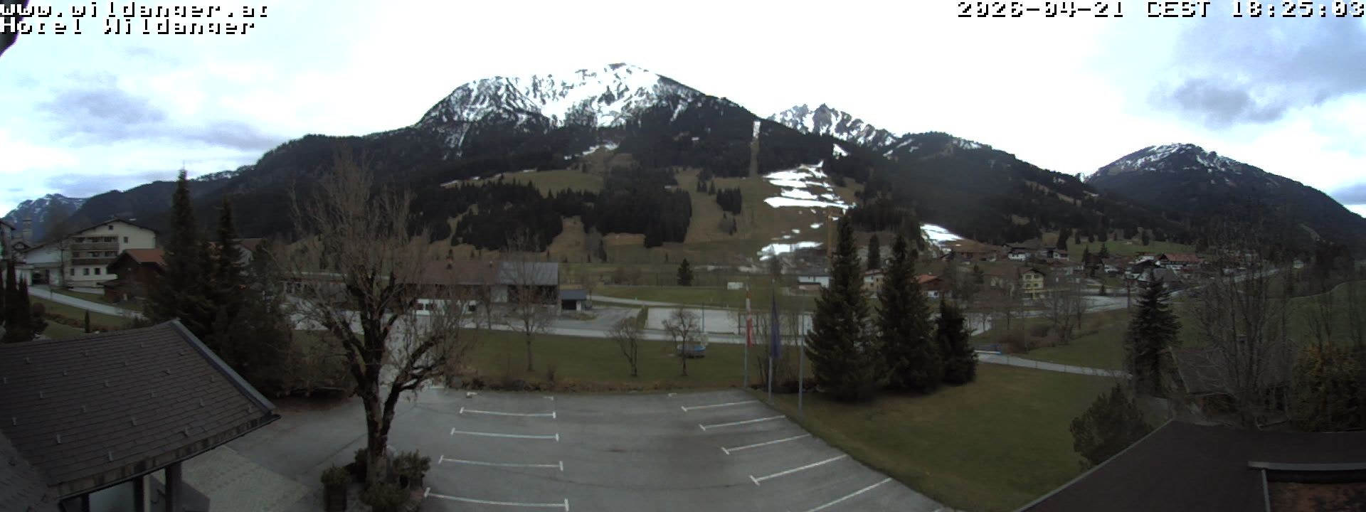 Archiv Foto Webcam Hotel Wildanger - Zöblen