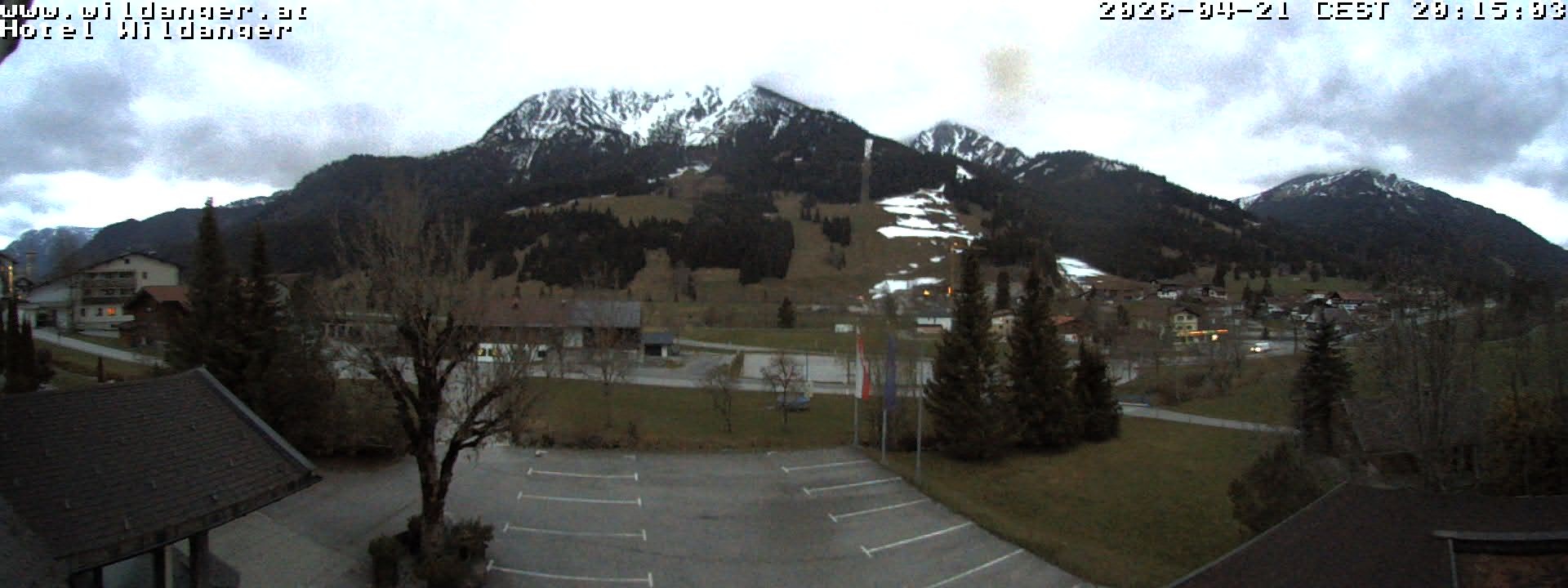 Archiv Foto Webcam Hotel Wildanger - Zöblen