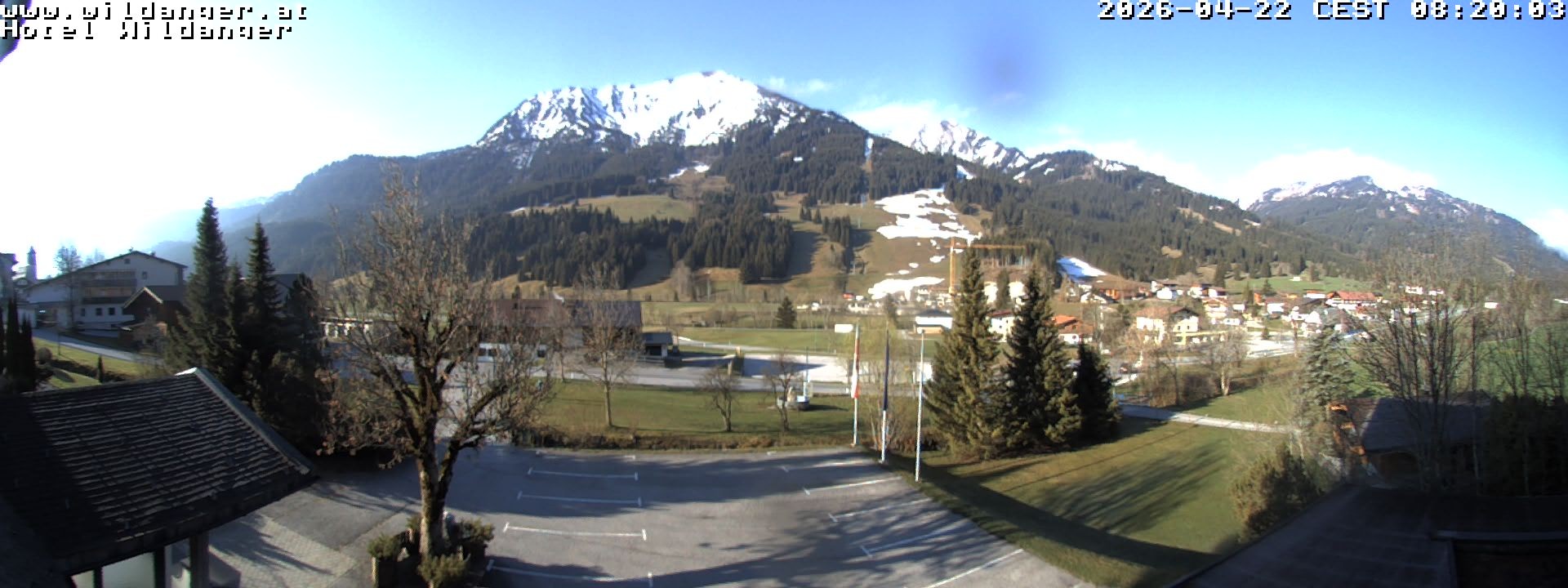 Archiv Foto Webcam Hotel Wildanger - Zöblen