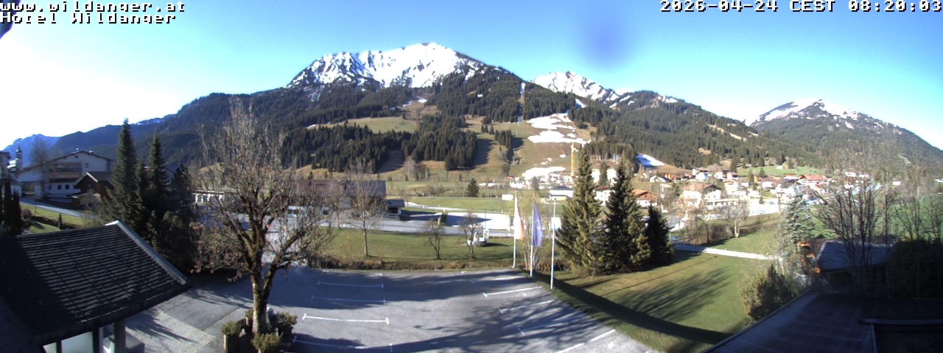 Archiv Foto Webcam Hotel Wildanger - Zöblen