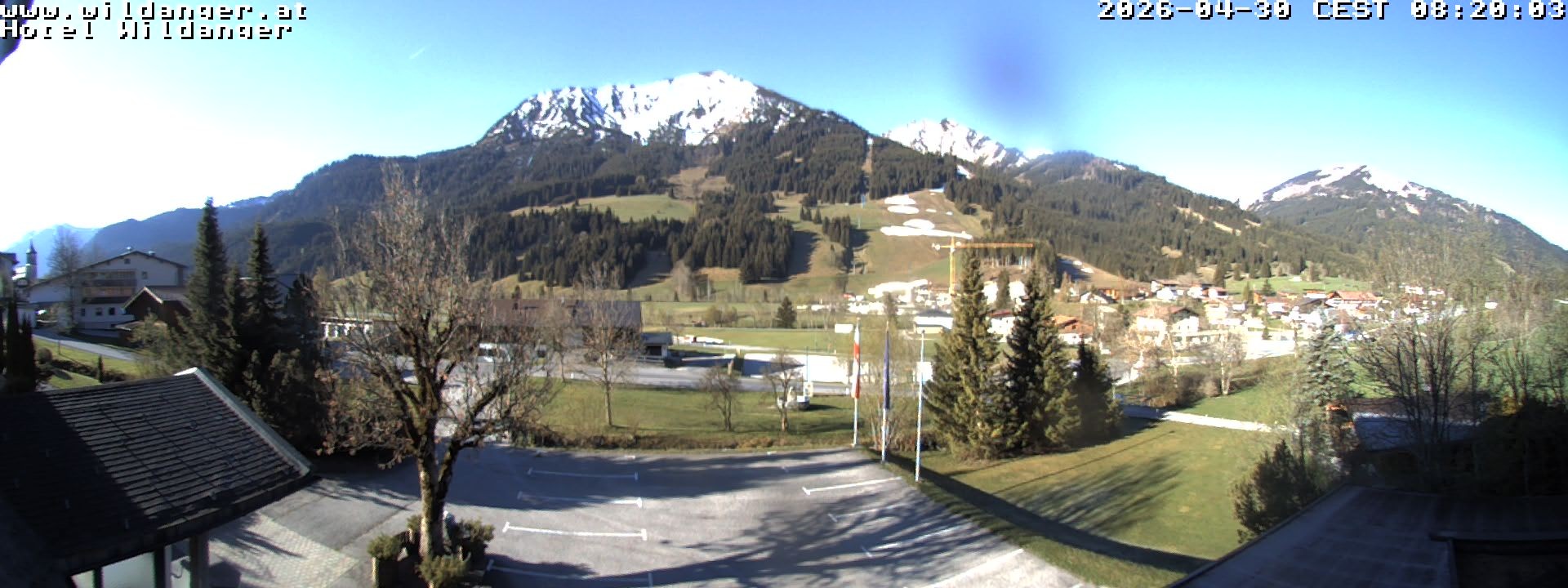 Archiv Foto Webcam Hotel Wildanger - Zöblen