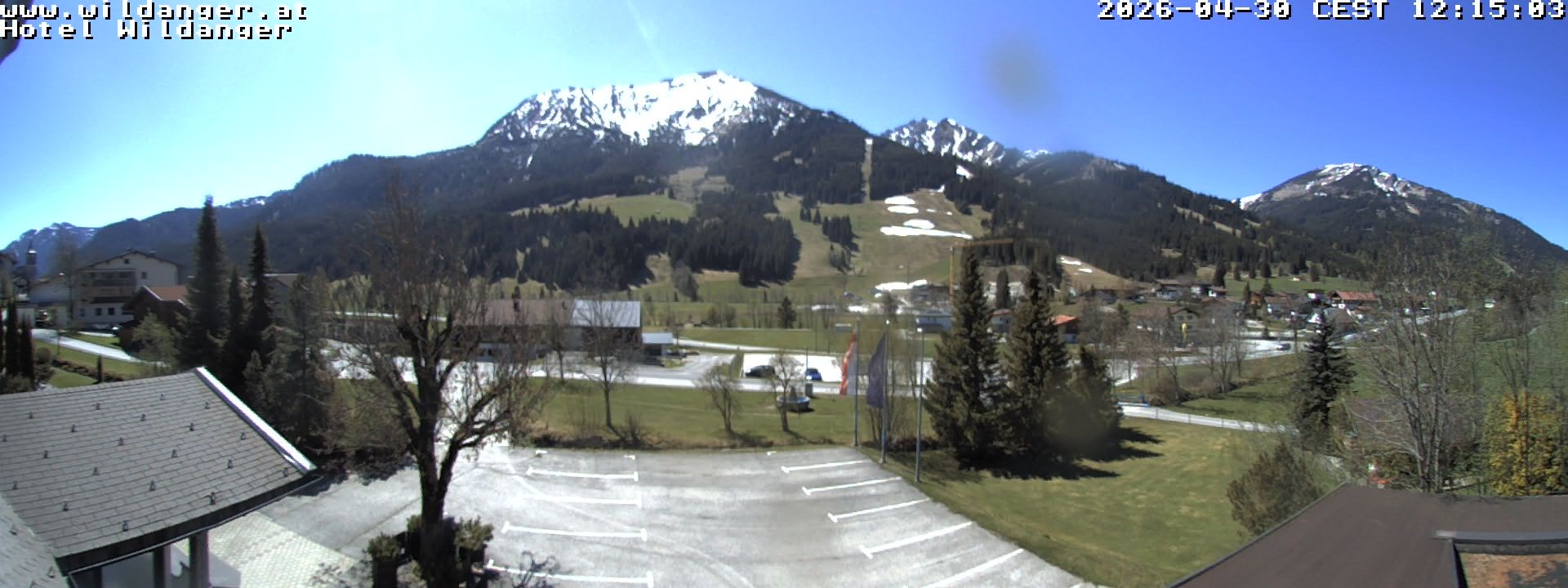 Archiv Foto Webcam Hotel Wildanger - Zöblen