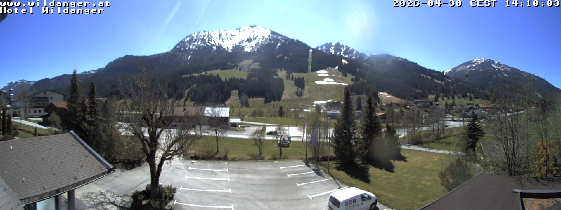 Archiv Foto Webcam Hotel Wildanger - Zöblen