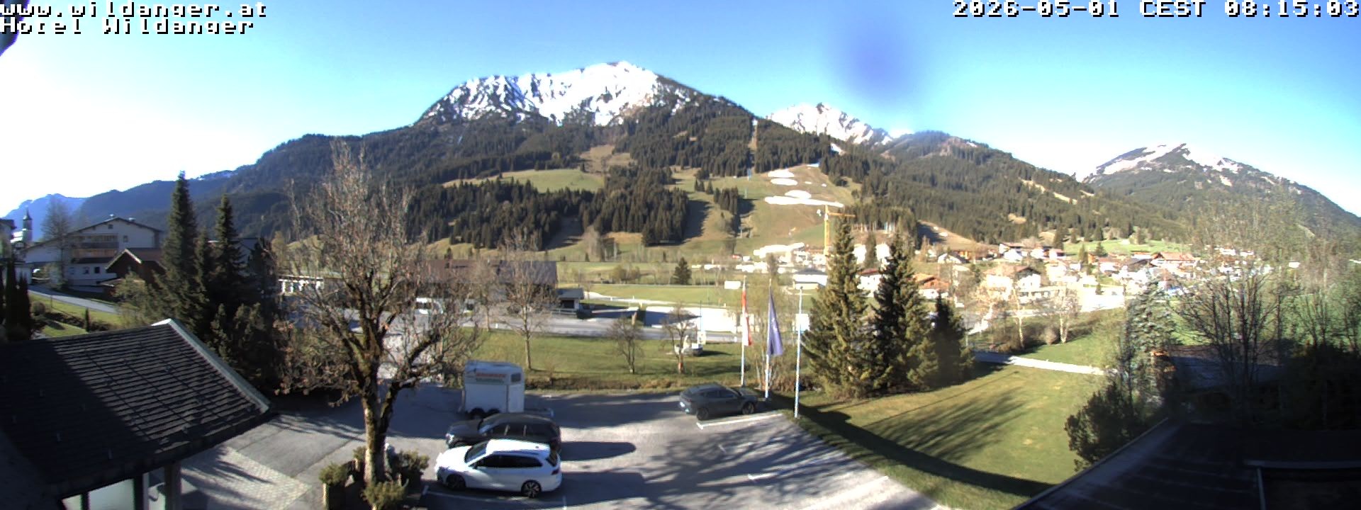 Archiv Foto Webcam Hotel Wildanger - Zöblen
