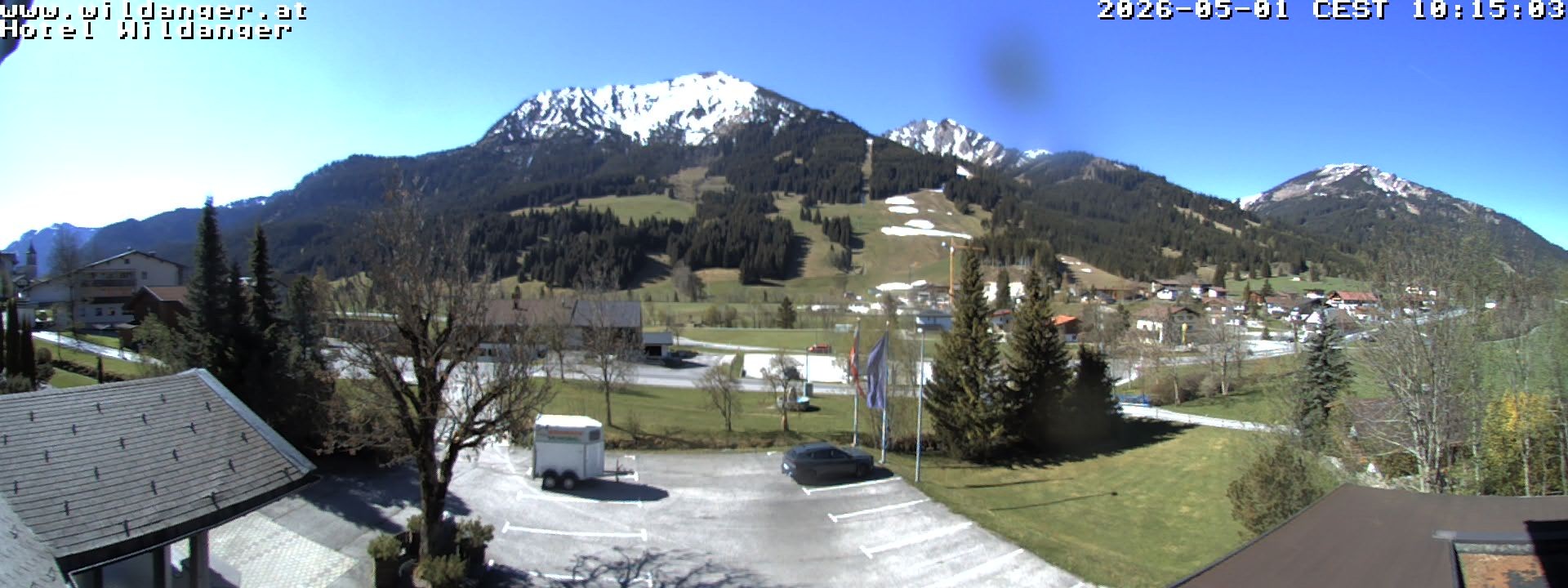 Archiv Foto Webcam Hotel Wildanger - Zöblen