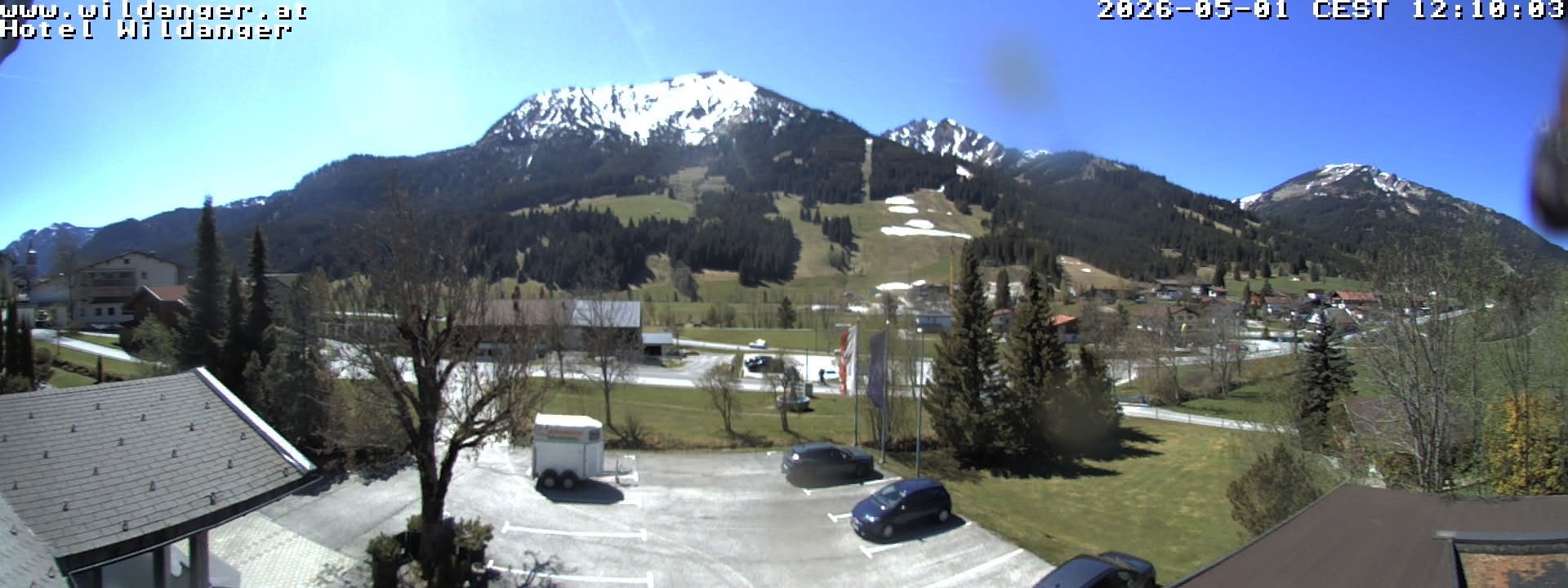 Archiv Foto Webcam Hotel Wildanger - Zöblen