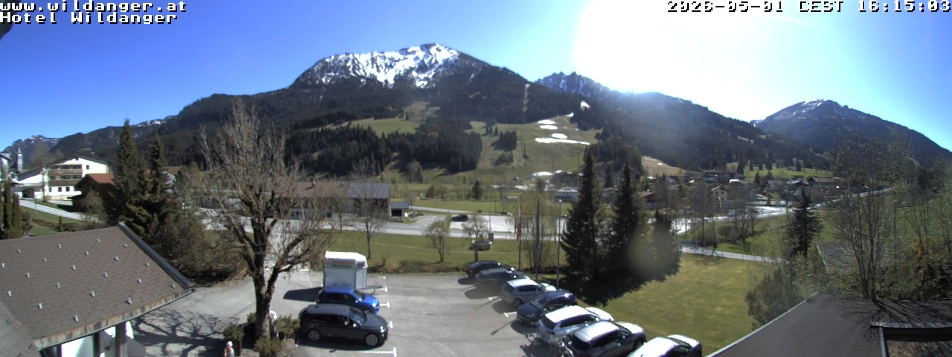 Archiv Foto Webcam Hotel Wildanger - Zöblen