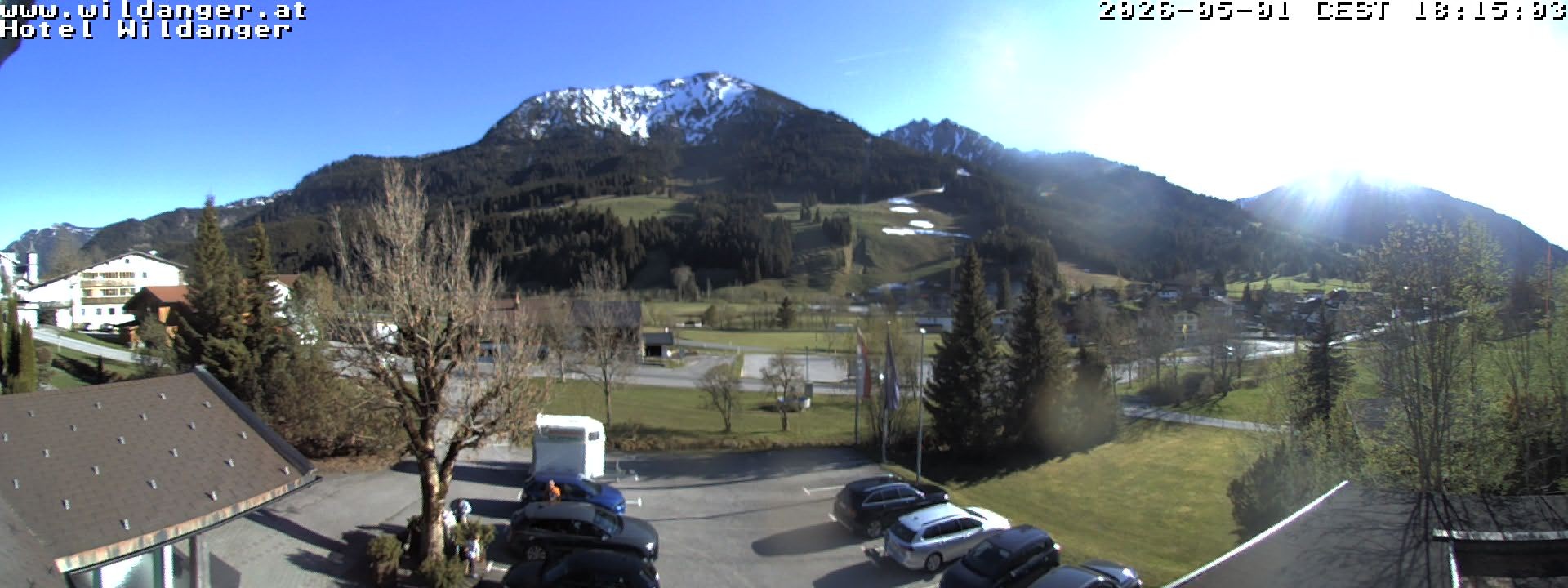 Archiv Foto Webcam Hotel Wildanger - Zöblen