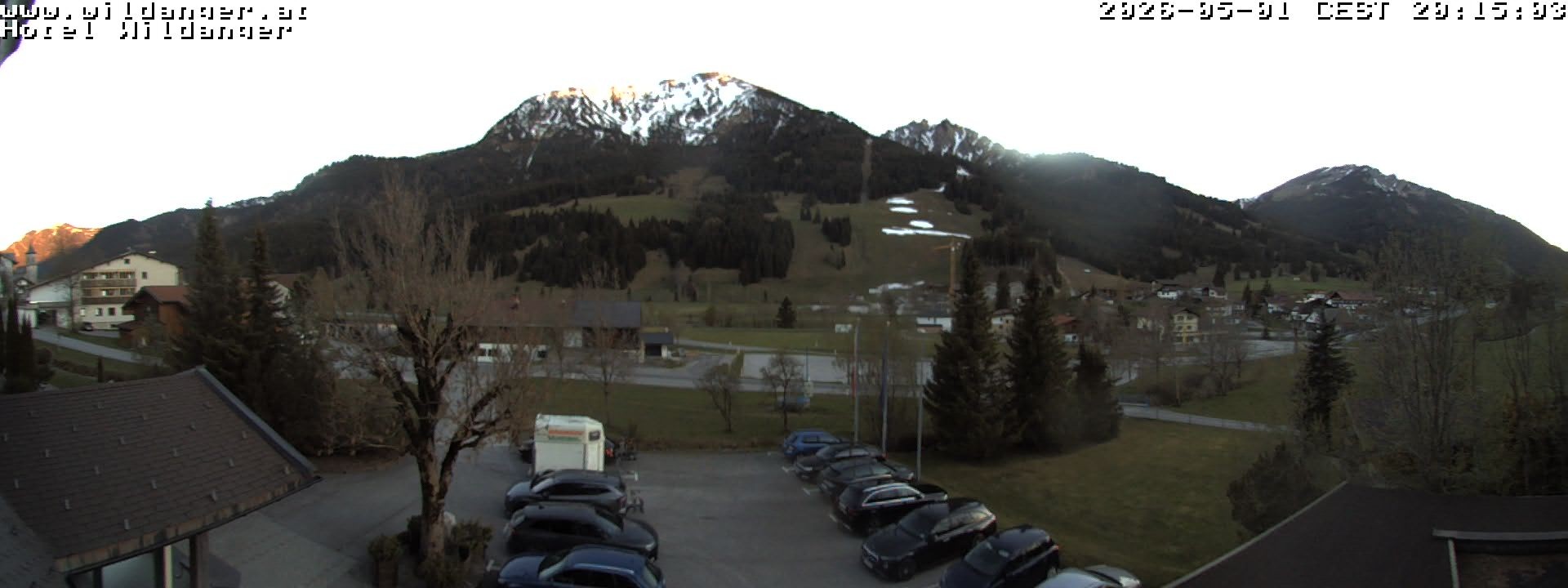 Archiv Foto Webcam Hotel Wildanger - Zöblen