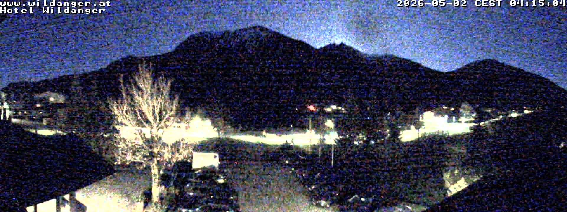 Archived image Webcam Hotel Wildanger - Zöblen