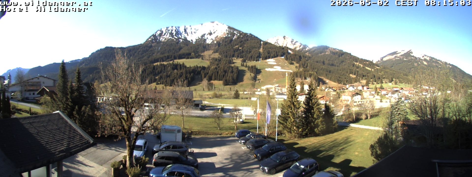 Archiv Foto Webcam Hotel Wildanger - Zöblen