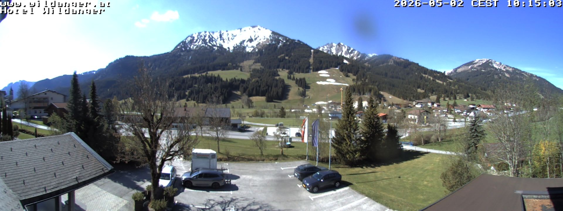 Archiv Foto Webcam Hotel Wildanger - Zöblen